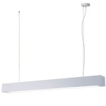 Biała lampa wisząca ledowa 150 cm IBROS 24W LED CCT 