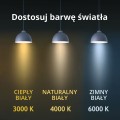 LAMPAMI - lampa sufitowa biała, biała lampa wisząca, lampa wisząca biała, lampa kuchenna, lampa skandynawska