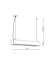 LAMPAMI - czarna lampa sufitowa szkic