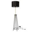 LAMPAMI - lampa stojąca do salonu, lampa podłogowa, czarna lampa stojąca nowoczesna