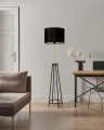 LAMPAMI - lampa stojąca do salonu, lampa podłogowa, czarna lampa stojąca nowoczesna