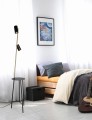 LAMPAMI - lampa stojąca do salonu, lampa podłogowa, czarna lampa stojąca nowoczesna