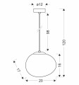 LAMPAMI - lampa wisząca nowoczesna szkic