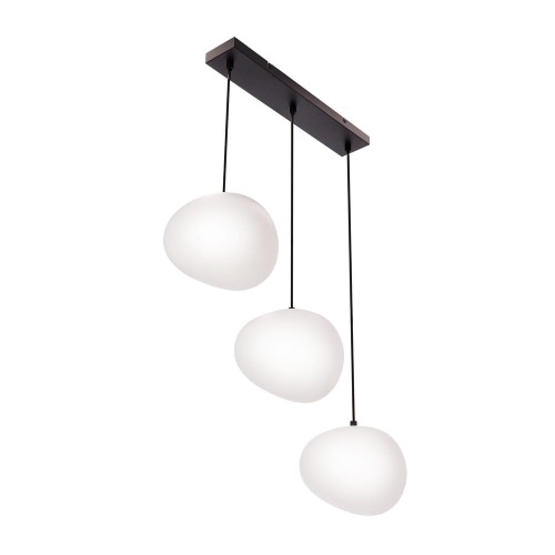 LAMPAMI - lampa sufitowa do salonu klosze białe kule, lampa sufitowa wisząca do salonu, lampa nad stół, lampa szklane kule