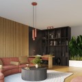 LAMPAMI - lampa ścienna tuba, kinkiet do salonu, ryflowany kinkiet nowoczesny, kinkiet do sypialni
