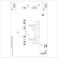 LAMPAMI - czarna lampa listwa sufitowa szkic