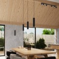 LAMPAMI - czarna lampa listwa sufitowa, lampa przysufitowa, lampa sufitowa do salonu, lampa kuchenna, lampa do garderoby