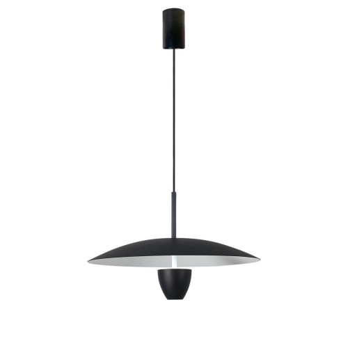 LAMPAMI - czarna lampa ledowa, lampa sufitowa wisząca, lampa nad stół, czarna lampa ledowa nowoczesna