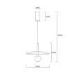 LAMPAMI - czarna lampa ledowa szkic