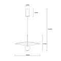 LAMPAMI - czarna lampa ledowa szkic