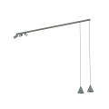 LAMPAMI - nowoczesna lampa sufitowa wisząca, lampa nad stół, szara lampa nowoczesna