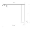 LAMPAMI - nowoczesna lampa sufitowa wisząca szkic