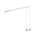 LAMPAMI - nowoczesna lampa sufitowa wisząca, lampa nad stół, szara lampa nowoczesna