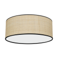 LAMPAMI - lampa sufitowa plafon, lampa boho, lampa sufitowa z rattanem