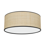 Lampa sufitowa plafon okrągły 40 cm  z rattanem 2xE27 MARSHALL NEW / RATTAN
