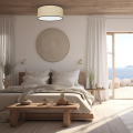 LAMPAMI - lampa sufitowa plafon, lampa boho, lampa sufitowa z rattanem