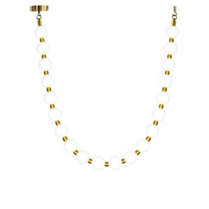 Złota lampa sufitowa wisząca 200 cm DORADO ROPE LED CCT 