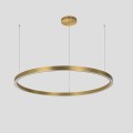 LAMPAMI - lampa wisząca złota nowoczesna, złota lampa ledowa, nowoczesna lampa do salonu, żyrandol nowoczesny do salonu