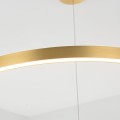 LAMPAMI - lampa wisząca złota nowoczesna, złota lampa ledowa, nowoczesna lampa do salonu, żyrandol nowoczesny do salonu
