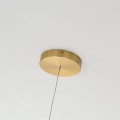 LAMPAMI - lampa wisząca złota nowoczesna, złota lampa ledowa, nowoczesna lampa do salonu, żyrandol nowoczesny do salonu