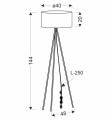 LAMPAMI - lampa podłogowa nowoczesna szkic