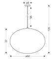 LAMPAMI - nowoczesna lampa wisząca do salonu szkic