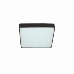 Czarny plafon łazienkowy ledowy IP44 35x35 18W 4000K QUATTRO LED 