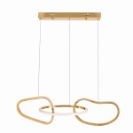 Lampa wisząca ledowa 140 cm francuskie złoto 3000K 30W ANNELI LED maskownica biała