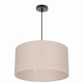 LAMPAMI - nowoczesna lampa wisząca do salonu, lampa do salonu beż, beżowa lampa do sypialni, żyrandol do salonu