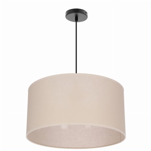 LAMPAMI - nowoczesna lampa wisząca do salonu, lampa do salonu beż, beżowa lampa do sypialni, żyrandol do salonu