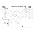 Lampa wisząca PASTELO 1 beżowa