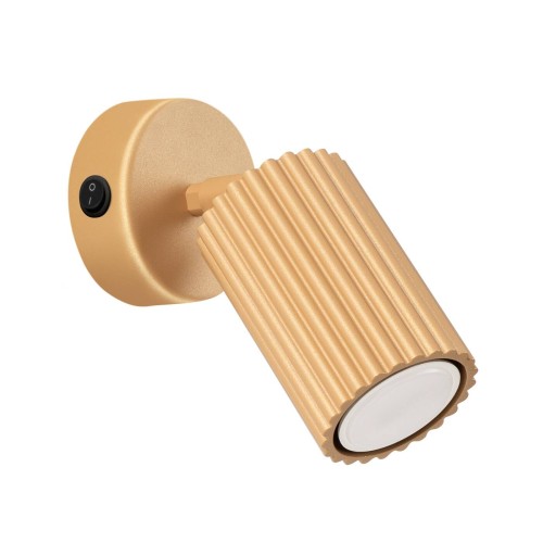 LAMPAMI - lampa ścienna, złoty kinkiet do salonu, kinkiet nowoczesny, kinkiet do sypialni