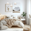 LAMPAMI - biała lampa wisząca drewniana, lampa z drewnem, lampa kuchenna sufitowa, lampa skandynawska