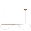 LAMPAMI - nowoczesna lampa wisząca, lampa do salonu, złota lampa ledowa, lampa do sypialni, designerska lampa ledowa