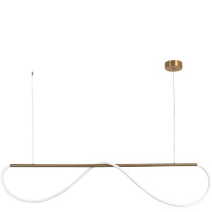 Designerska lampa wisząca ledowa 130 cm Meleca M złota LED CCT 