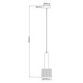 LAMPAMI -  pojedyncza lampa wisząca szkic