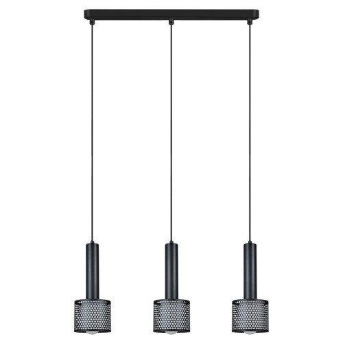 LAMPAMI - lampa nad stół w jadalni, potrójna lampa wisząca, lampa wisząca czarna, lampa nad wyspę kuchenną