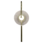 Nowoczesny kinkiet ledowy szklany ryflowany PLATO LED CCT 