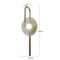LAMPAMI - lampa ścienna, kinkiet do salonu, złoty kinkiet nowoczesny, kinkiet do sypialni, kinkiet ledowy