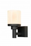 Lampa na elewację IP65, kinkiet zewnętrzny czarny 12W LED SAPONIA