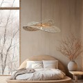 LAMPAMI - lampa wisząca BOHO, żyrandol BOHO, lampa japandi, lampa ratanowa,lampa w stylu boho