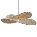 LAMPAMI - lampa wisząca BOHO, żyrandol BOHO, lampa japandi, lampa ratanowa,lampa w stylu boho