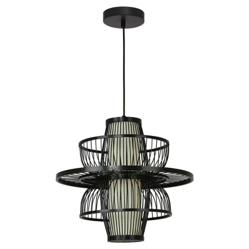 LAMPAMI - lampa wisząca BOHO, żyrandol BOHO, lampa japandi, lampa ratanowa,lampa w stylu boho, żyrandol BOHO