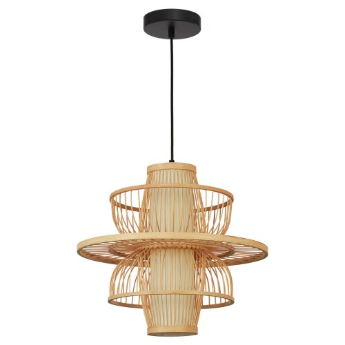 LAMPAMI - lampa wisząca BOHO, żyrandol BOHO, lampa japandi, lampa ratanowa,lampa w stylu boho, żyrandol BOHO