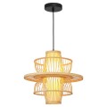 LAMPAMI - lampa wisząca BOHO, żyrandol BOHO, lampa japandi, lampa ratanowa,lampa w stylu boho, żyrandol BOHO