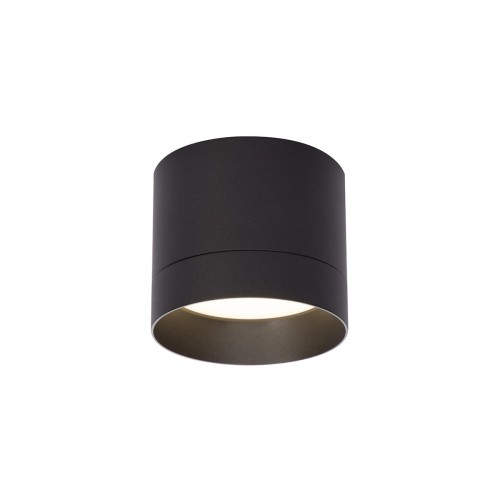 LAMPAMI - oprawa sufitowa natynkowa czarna, lampa tuba sufitowa, lampa kuchenna, czarna lampa do biura