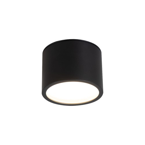 LAMPAMI - oprawa sufitowa natynkowa czarna, lampa tuba sufitowa, lampa kuchenna, czarna lampa do biura
