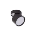 LAMPAMI - oprawa sufitowa natynkowa czarna, lampa tuba sufitowa regulowana, lampa kuchenna, czarna lampa do biura
