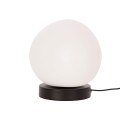 LAMPAMI - lampka nocna klosze szklane kule, czarna lampa stołowa, lampka do sypialni