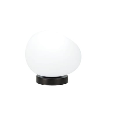 LAMPAMI - lampka nocna klosze szklane kule, czarna lampa stołowa, lampka do sypialni